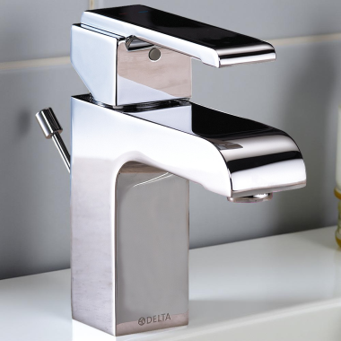 Click here to see Delta 26025 Delta Urban Arzo Single-Handle Bathroom Faucet w/ Pop-Up, 2.2 GPM, Chrome - 26025