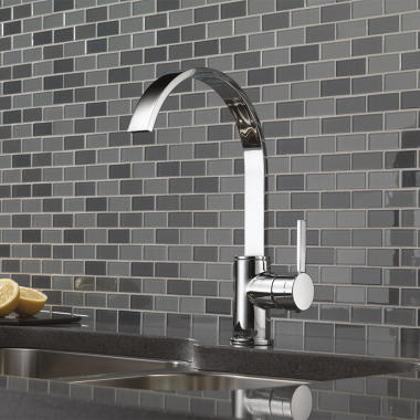 Click here to see Delta 26625 Delta Mandolin Single-Handle Bathroom Faucet w/ Pop-Up, 2.5 GPM, Chrome - 26625