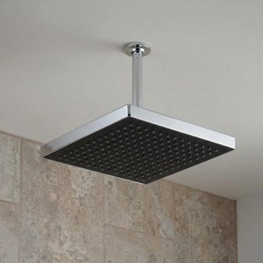 Click here to see Delta ISH11001 Delta 7” Square Rain Can Showerhead with Touch-Clean, Chrome - ISH11001