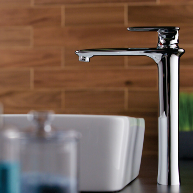 Click here to see Delta 33825-PDV Delta Andian Single-Handle High-Rise Bathroom Faucet, Chrome - 33825-PDV