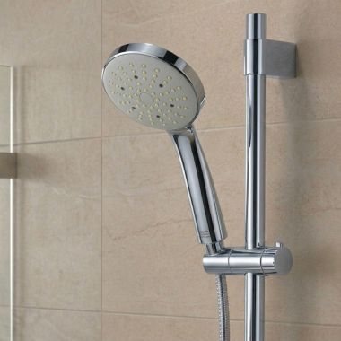 Click here to see Delta S664 Delta Centra-S 100 1-Function Wall-Mount Round Hand Shower, 2.5 GPM, Chrome - S664