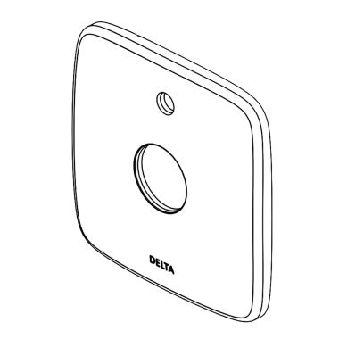 Click here to see Delta RP76210 Delta Kami Escutcheon Assembly, Chrome - RP76210