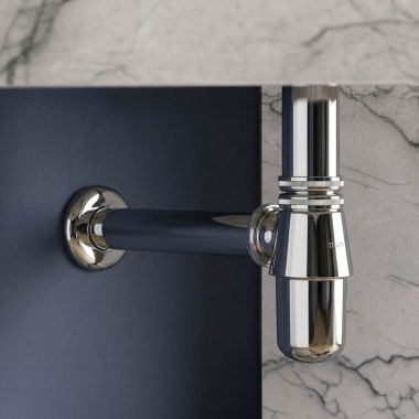 Click here to see Delta IAOBT300 Delta 300mm Brass Bottle Trap, Adjustable Drain Pipe Height, Chrome - IAOBT300