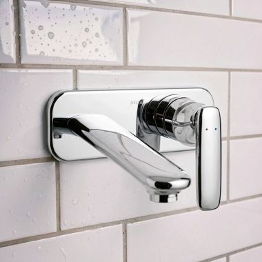 Click here to see Delta T31338-WL Delta Andian Single Handle Wall-Mount Lavatory Faucet, Lever Handle, ADA, Chrome - T31338-WL