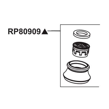 Click here to see Delta RP80909 Delta Emmett Kitchen Faucet Aerator Assembly - RP80909