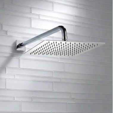 Click here to see Delta ISH1112 Delta 7” Single Function Square Rain Can Showerhead with Touch-Clean, Chrome - ISH1112