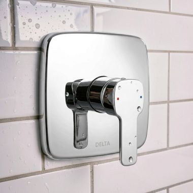 Click here to see Delta T852339 Delta Kami Square Single Handle Valve Trim, ADA, Polished Chrome - T852339