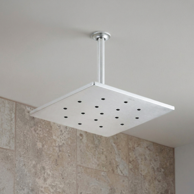 Click here to see Delta ISH1502-H2O Delta 14” Square Single Function Raincan Showerhead, H2Okinetic, Polished Chrome - ISH1502-H2O