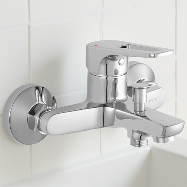 Click here to see Delta 44050-LP-VO Delta Ixa Flex On Wall Tub and Shower Valve, Chrome - 44050-LP-VO