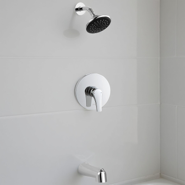 Click here to see Delta 44075 Delta Ixa Soft In-Wall Tub and Shower, Chrome - 44075