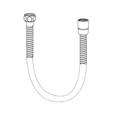 Click here to see Delta RP90905 Delta Bidet Spray Hose, Chrome - RP90905