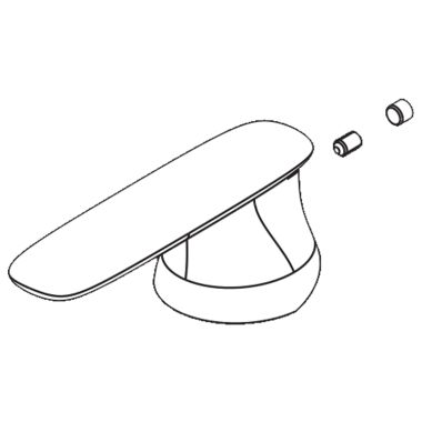 Click here to see Delta RP71086 Delta Andian Bathroom Faucet Handle Kit, Chrome - RP71086