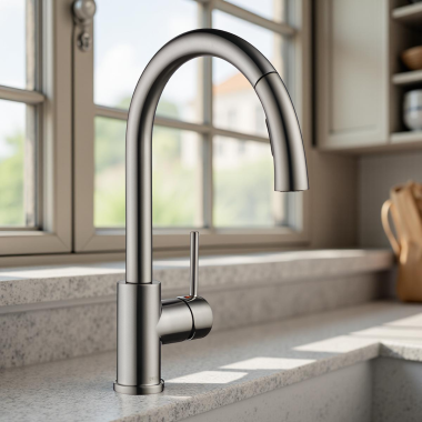 Click here to see Delta 976LF-SS-IN Delta OSLER Single-Handle Pull-Down Kitchen Faucet, Stainless - 976LF-SS-IN