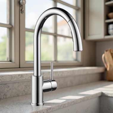 Click here to see Delta 976LF-IN Delta OSLER Single-Handle Pull-Down Kitchen Faucet, Chrome - 976LF-IN