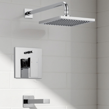 Click here to see Delta 34085 Delta Filis In-Wall Tub & Shower Trim, Chrome - 34085