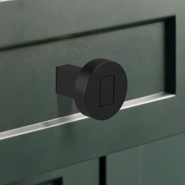 Click here to see Brizo 699235-BL Brizo Litze Metal Drawer Knob, Matte Black - 699235-BL