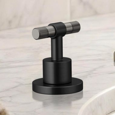 Click here to see  HL5333-BLSL-NM Brizo T-Lever Handle Kit for Litze Widespread Lavatory Faucet, ADA, Matte Black/Brilliance Luxe Gold - HL5333-BLSL-NM