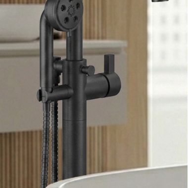 Click here to see Brizo HL7032-BL Brizo Lever Handle Kit for Litze Floor Mount Tub Filler, ADA, Matte Black - HL7032-BL