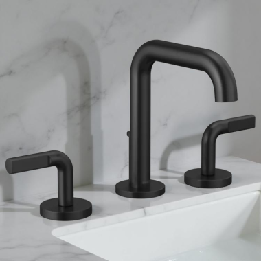 Click here to see  65332LF-BLLHP-ECO Brizo Litze Two-Handle Widespread Lavatory Faucet, Less Handles, 1.2 GPM, Matte Black - 65332LF-BLLHP-ECO