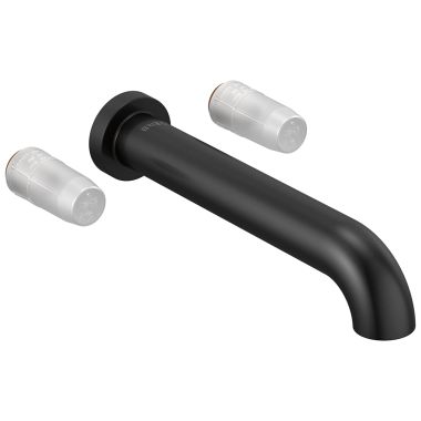 Click here to see Brizo T70435-BLLHP BRIZO T70435-BLLHP LITZE TWO-HANDLE WALL MOUNT TUB FILLER LESS HANDLES - MATTE BLACK