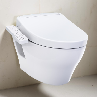 Click here to see Toto CWT4283346CMFG#MS TOTO Elongated In-Wall EP Wall-Hung Toilet w/ S2 Washlet Bidet Combo,1.28 GPF/ 0.9 GPF, Cotton White - CWT4283346CMFG#MS