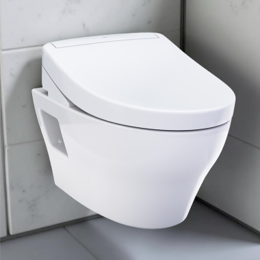Click here to see Toto CWT4283446CMFG#MS TOTO Elongated In-Wall EP Wall-Hung Toilet w/ S5 Washlet Bidet Combo,1.28 GPF/ 0.9 GPF, Cotton White - CWT4283446CMFG#MS