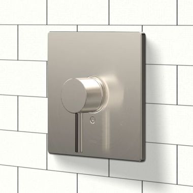 Click here to see Toto TBV02801U#BN TOTO Square Pressure Balance Valve Trim, Lever Handle, ADA-Compliant, Brushed Nickel - TBV02801U#BN