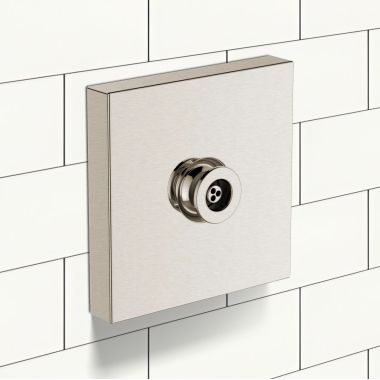 Click here to see Toto TBW08008U#BN TOTO  Gyrostream 4” Square Body Spray, 1.6 GPM, Brushed Nickel - TBW08008U#BN