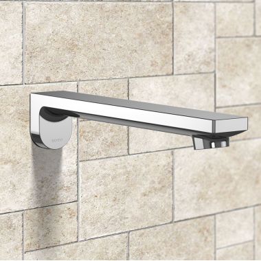 Click here to see Toto TEL1D3-D20ET#CP TOTO Libella Wall Mount Touchless Bathroom Faucet, M ECOPOWER, 0.35 GPM, Polished Chrome - TEL1D3-D20ET#CP