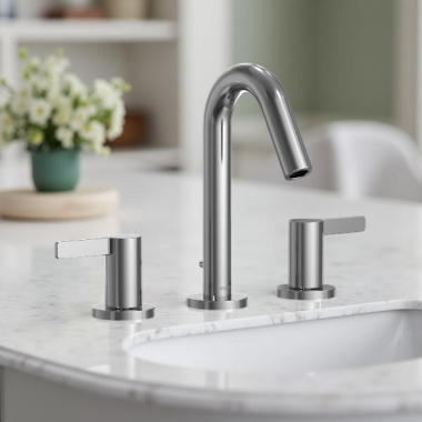 Click here to see Toto TLG11201UA#CP TOTO GF Series Two Handle Widespread Bathroom Faucet, 1.2 GPM, WaterSense, ADA, Polished Chrome - TLG11201UA#CP