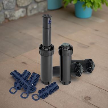 Click here to see   Rain Bird 500 Series Adjustable Arc/Part Circle Pop-Up Sprinkler with Screwdriver and Nozzle Tree, 4-Pack , 4