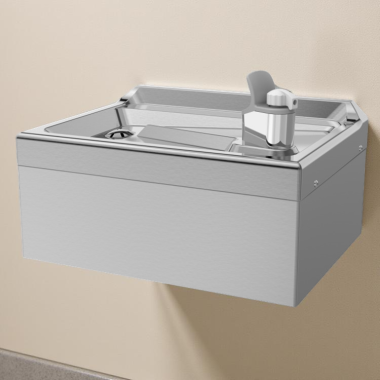 Click here to see Oasis 500423 Oasis Drinking Fountain, Wall-Mounted, Non-Refrigerated, Stainless Steel - F100 (500423)