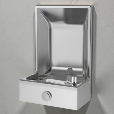 Click here to see Oasis 501263 Oasis Semi-Recessed Drinking Fountain, Non-Refrigerated, Stainless Steel - F200PM (501263)
