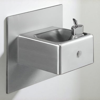 Click here to see Oasis 501556 Oasis Barrier-Free Frost Resistant Modular Drinking Fountain, Non-Refrigerated, Stainless Steel - M110FZ (501556)