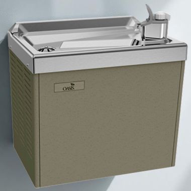 Click here to see Oasis 502828 Oasis Compact On-A-Wall Drinking Fountain, Non-Refrigerated, Sandstone - PCM (502828)