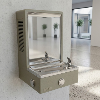 Click here to see Oasis 502923 Oasis Wall Mount Water Cooler, Refrigerated, 8 GPH, ADA, Sandstone - PLF8SKTP (502923)