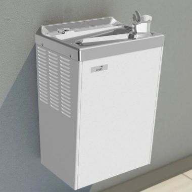 Click here to see Oasis 503289 Oasis On-A-Wall Water Cooler, Refrigerated, 8 GPH, Greystone - P8M (503289)