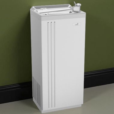 Click here to see Oasis 503909 Oasis Free Standing Water Cooler, Refrigerated, Corrosion Proof, 20 GPH, Stainless Steel - PLF20FACP (503909)
