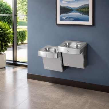 Click here to see Oasis 506239 Oasis VersaCooler II Bi-Level Drinking Fountain, Non-Refrigerated, Stainless Steel - PGVACSL (506239)