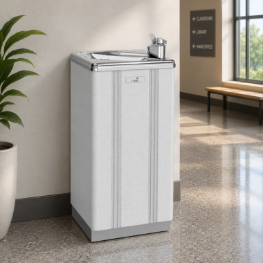 Click here to see Oasis 506646 Oasis Free Standing Child Water Cooler, Refrigerated, 13.3 GPH, Greystone - PLF13PL (506646)