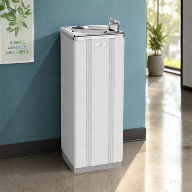 Click here to see Oasis 506658 Oasis Freestanding Water Cooler, Refrigerated, 7 GPH, Greystone - PLF7P (506658)