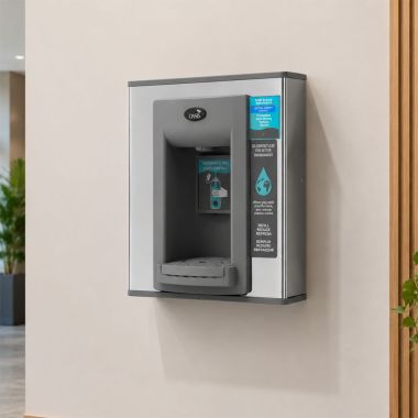 Click here to see Oasis 506699 Oasis VersaFiller Bottle Filler w/ Versafilter III Retrofit Kit, Hands-Free, Non-Refrigerated, Stainless Steel - PWFEBF (506699)
