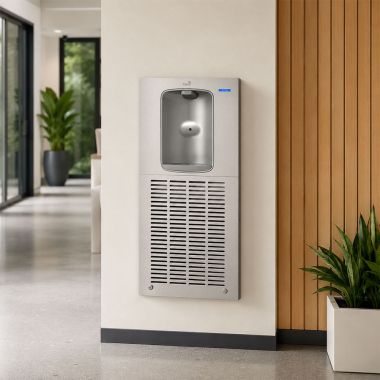 Click here to see Oasis 506973 Oasis Aqua Pointe Electronic Bottle Filler, In-Wall, Non-Refrigerated, Stainless Steel - MWEBF (506973)