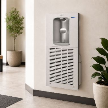 Click here to see Oasis 506975 Oasis Aqua Pointe Electronic Bottle Filler, In-Wall, Refrigerated, 8 GPH, Stainless Steel - MW8EBF (506975)