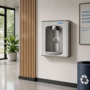Click here to see Oasis 507009 Oasis QUASAR Electronic Retrofit Bottle Filling Station Kit, Non-Refrigerated, Dual Filtration, Stainless Steel - PWF2EBQ (507009)