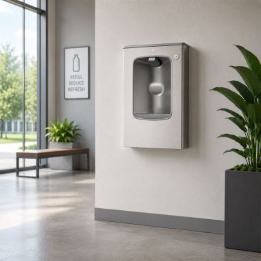 Click here to see Oasis 507109 Oasis VersaFiller Mechanical Bottle Filler, Surface Mounted, Non-Refrigerated, Stainless Steel - PWSMSBF (507109)