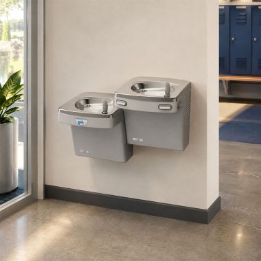 Click here to see Oasis 507371 Oasis VersaCooler II Bi-Level Drinking Fountain, Non-Refrigerated, Greystone - PGF8ACSLTM (507371)