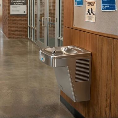 Click here to see Oasis 507166FPF Oasis VersaCooler II Single Contactless Drinking Fountain, Total PFAS Filter, Refrigerated, 8 GPH, Stainless Steel - PGF8ACT (507166FPF)