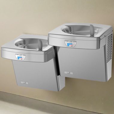 Click here to see Oasis 507377FVF Oasis VersaCooler II Bi-Level Contactless Drinking Fountain, VersaFilter lll, Refrigerated, 8 GPH, Stainless Steel - PGF8ACSLTT (507377FVF)