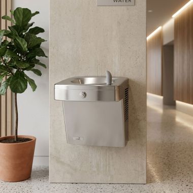 Click here to see Oasis 507434FVF Oasis VersaCooler II Vandal Resistant Drinking Fountain, VersaFilter lll, Refrigerated 8 GPH, Stainless Steel - PGVF8AC (507434FVF)